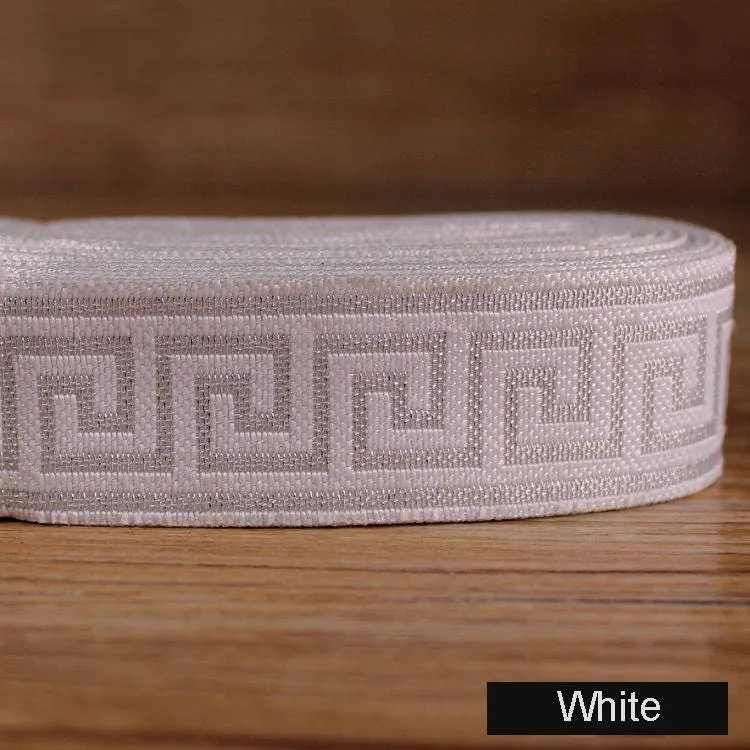 1yard Jacquard Woven Ribbon/Trim Greek Key