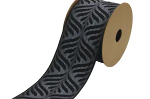 2.67" Leaf Trim Tape, Upholstery Trim, Fabric Trimmings, Drapery Banding Trim Tape, Jacquard Ribbon, curtain trim ideas 214 V7