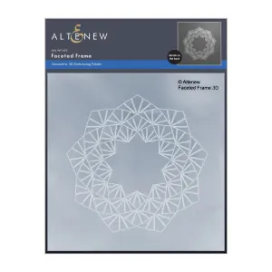 Altenew Faceted Frame Geometric 3D Embossing Folder*