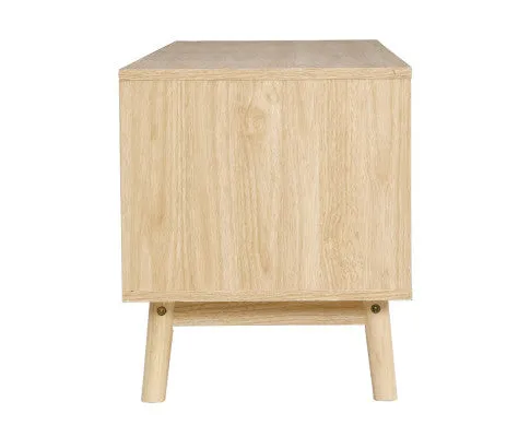 Artiss Wooden Scandinavian Entertainment Unit - Natural