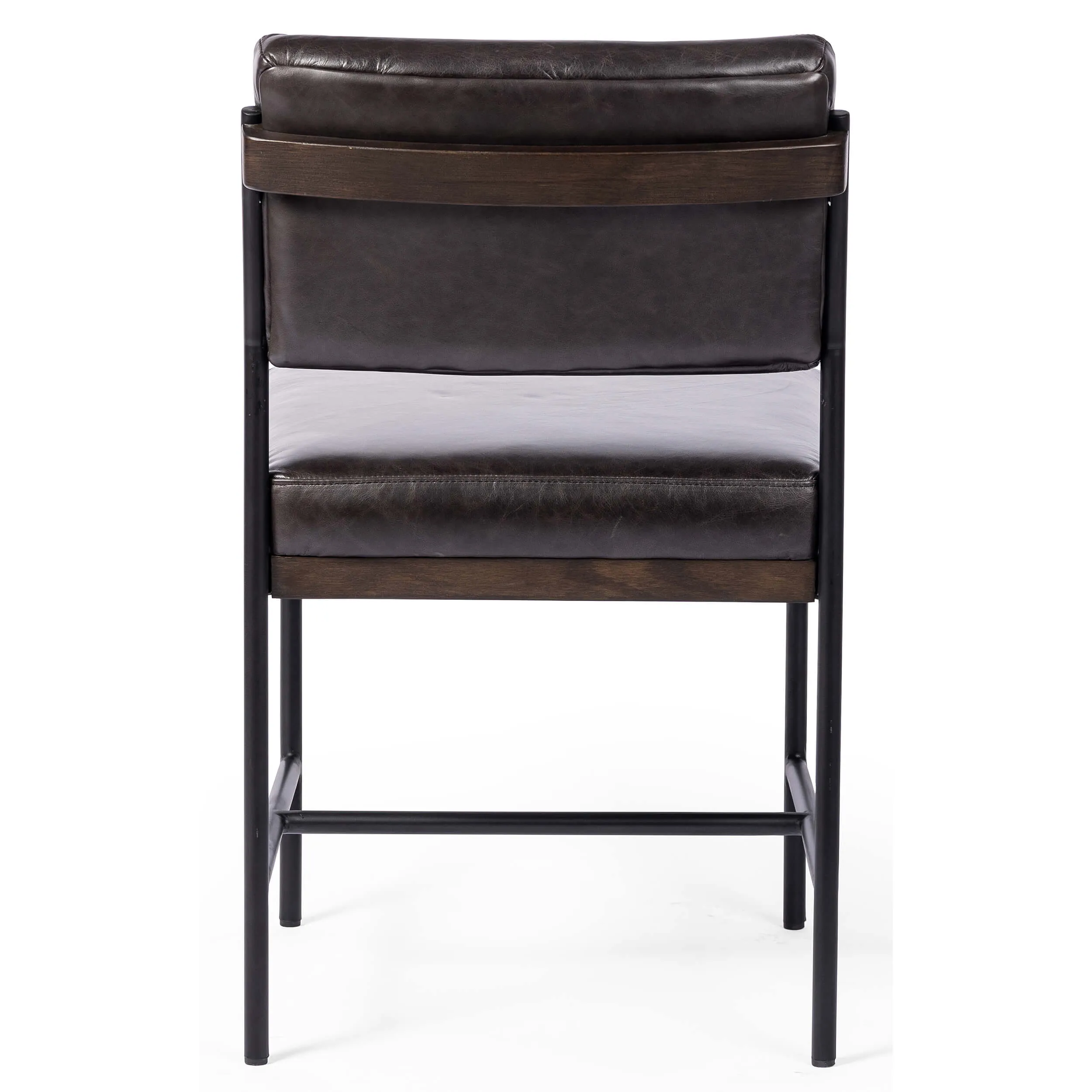 Benton Leather Dining Chair, Sonoma Black, Set of 2