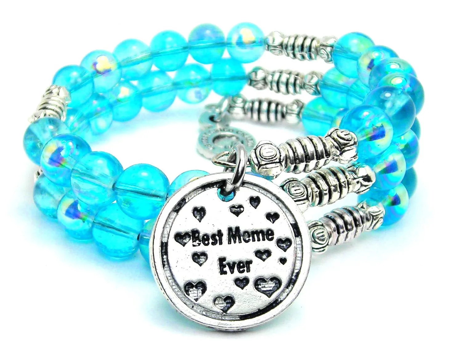 Best Meme Ever Sea Siren Ocean Glass Wrap Bracelet