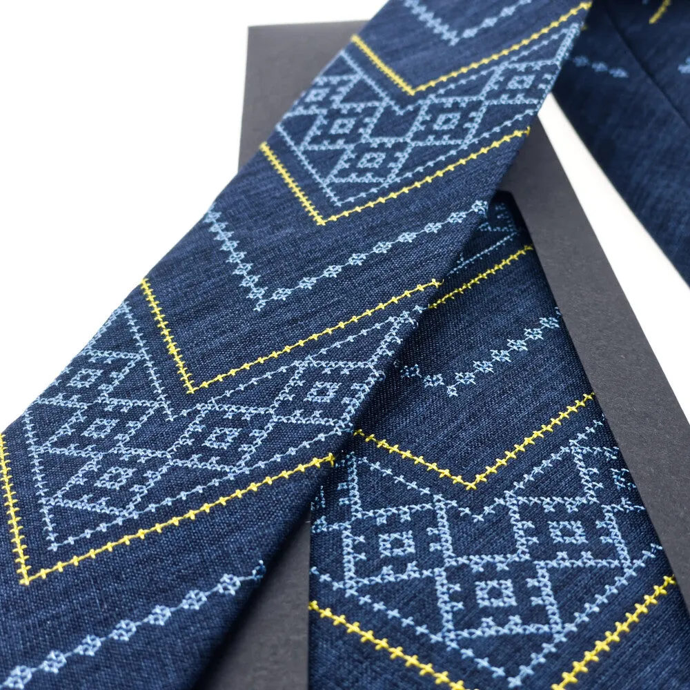 Blue and Yellow Necktie