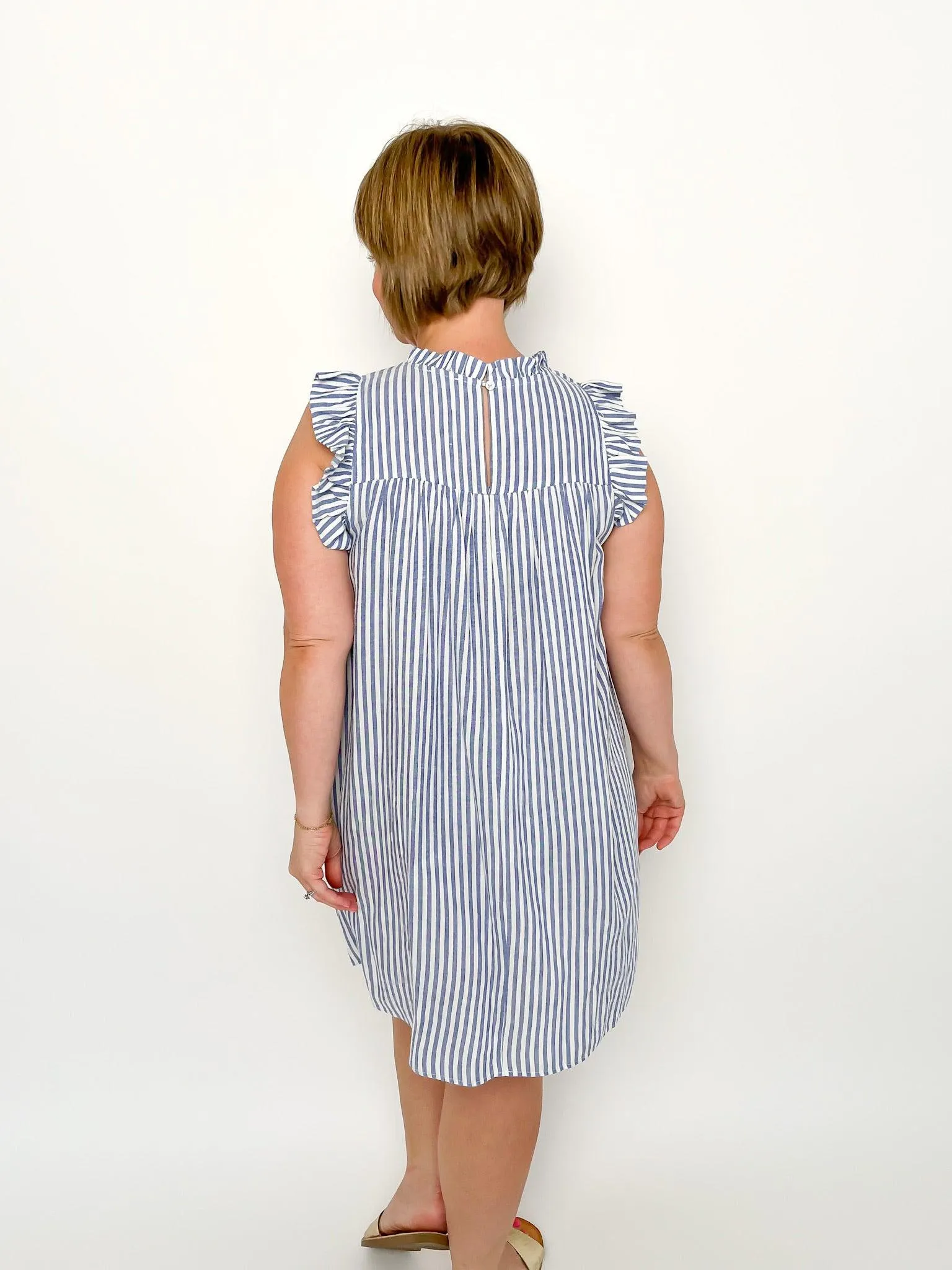 Blue Striped Dress