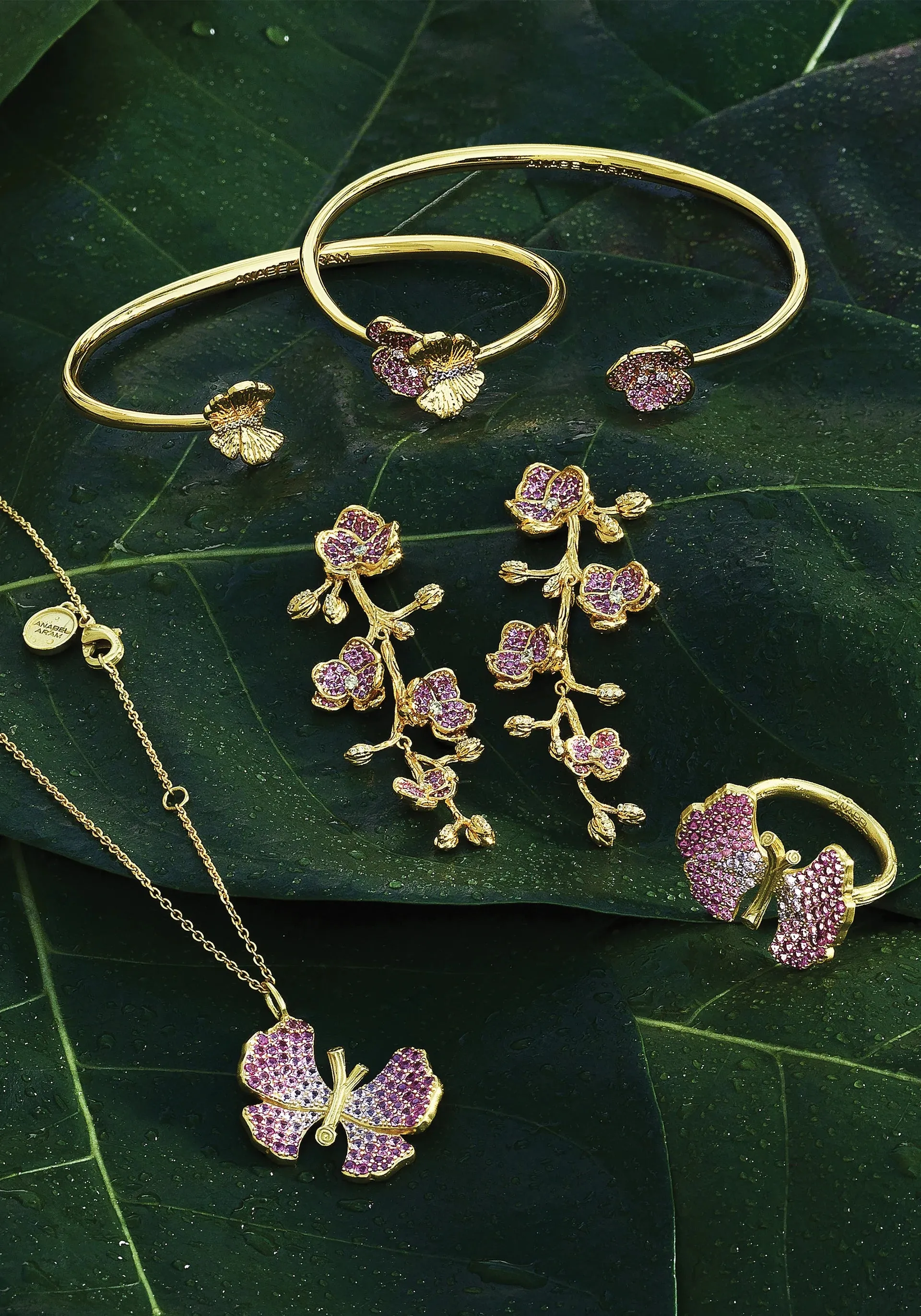 Butterfly Gold Bangle