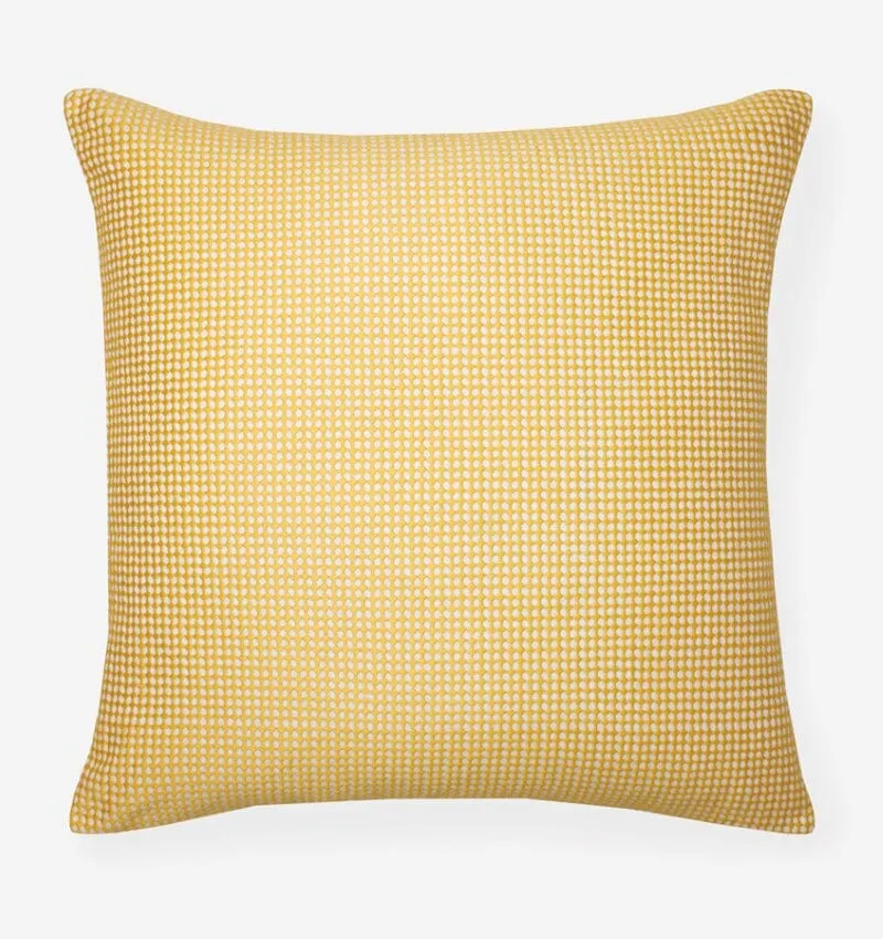 Colore Banana Yellow Pillow by Sferra Fine Linens