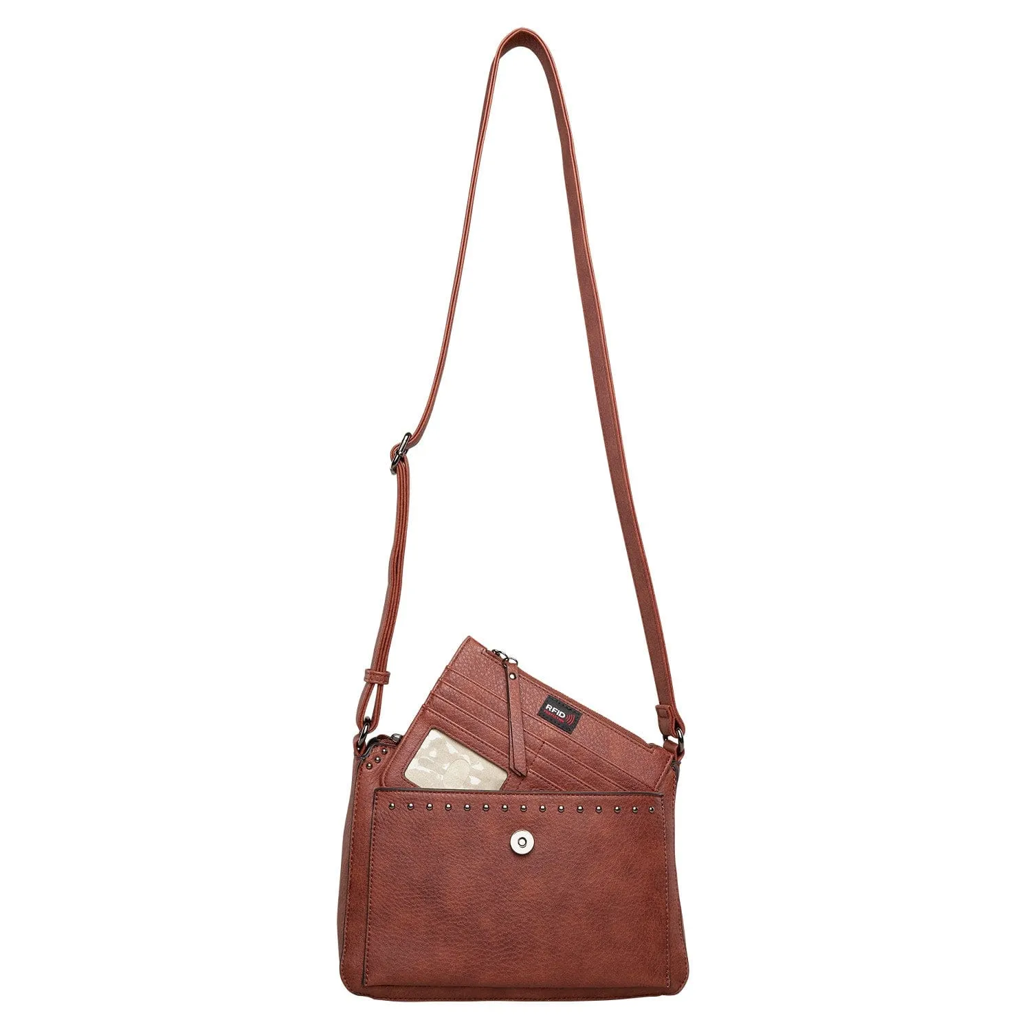 Concealed Carry Kinsley Crossbody with RFID Slim Wallet by Lady Conceal