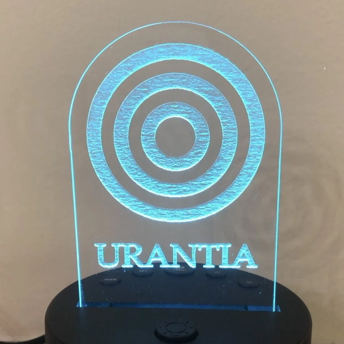 Desk Lamp (Small 6" x 3") Digital Clock LED – "Urantia"