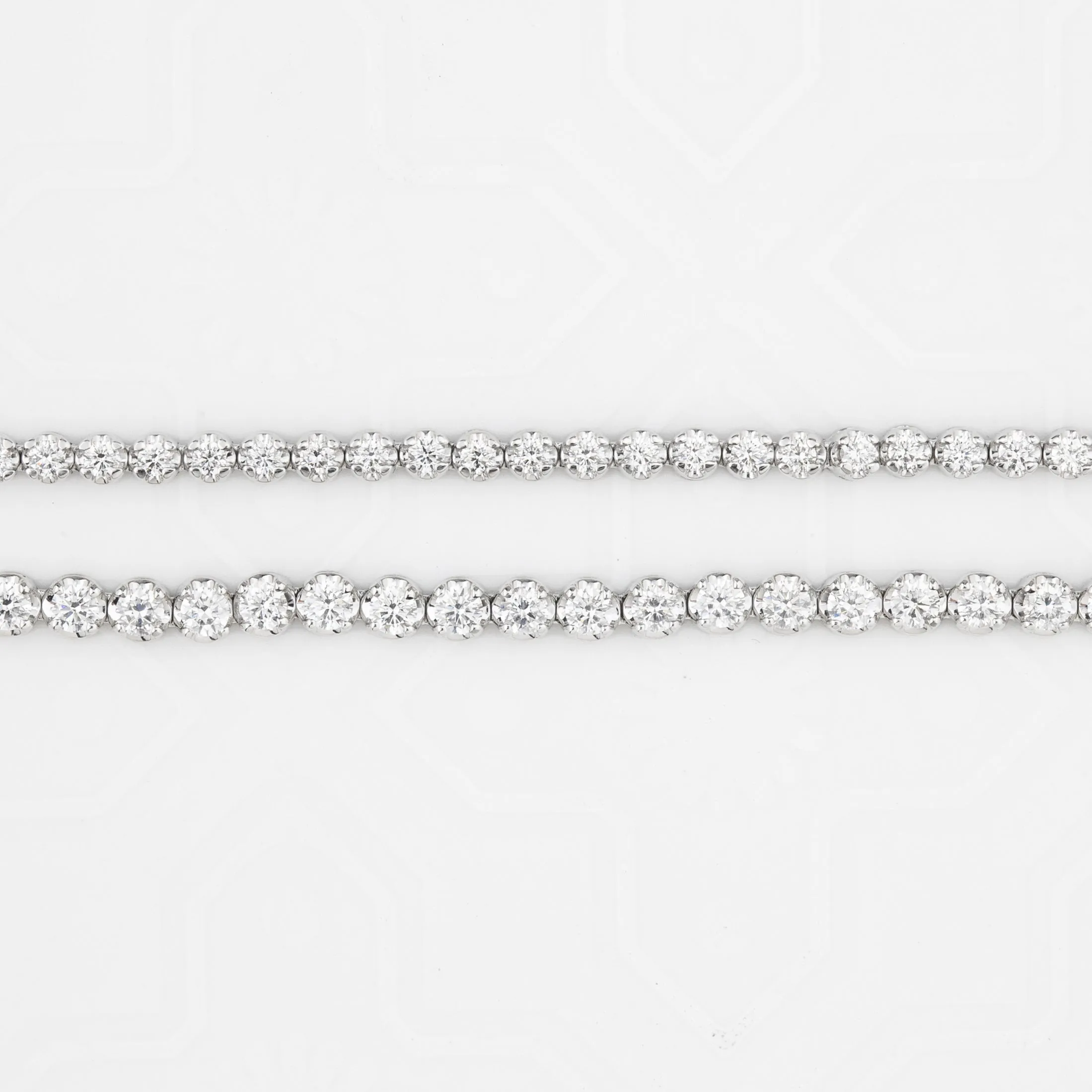 Diamond Illusion Tennis Bracelet 14k White Gold