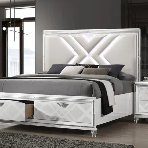 EMMELINE Cal.King Bed, White