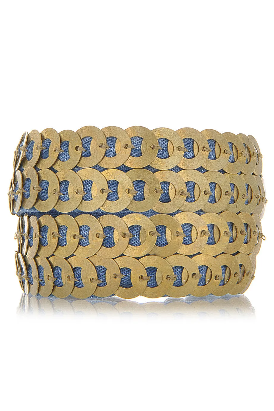 FIONA PAXTON ANABEL Gold Denim Cuff