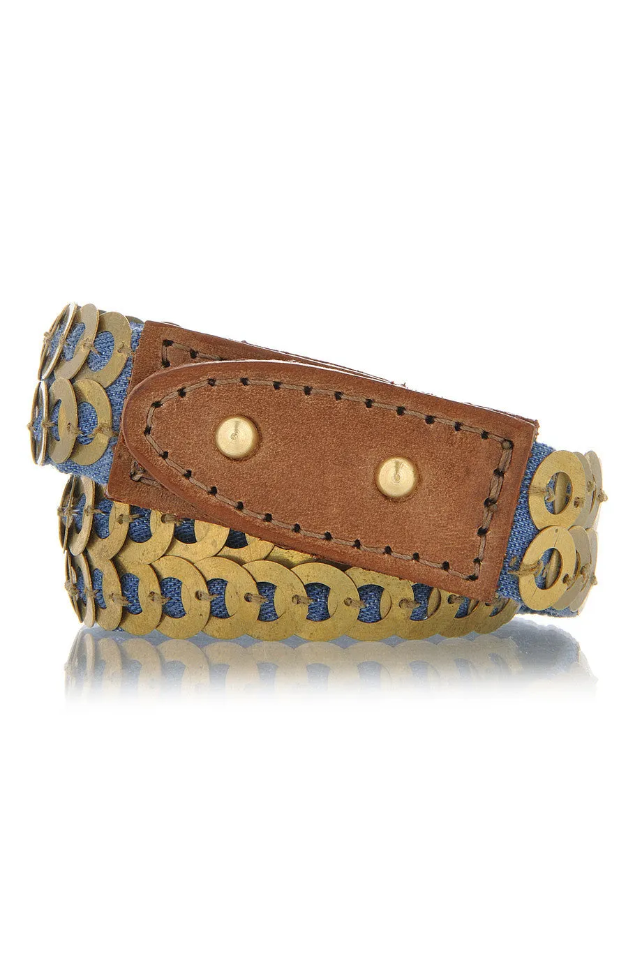 FIONA PAXTON ANABEL Gold Denim Cuff