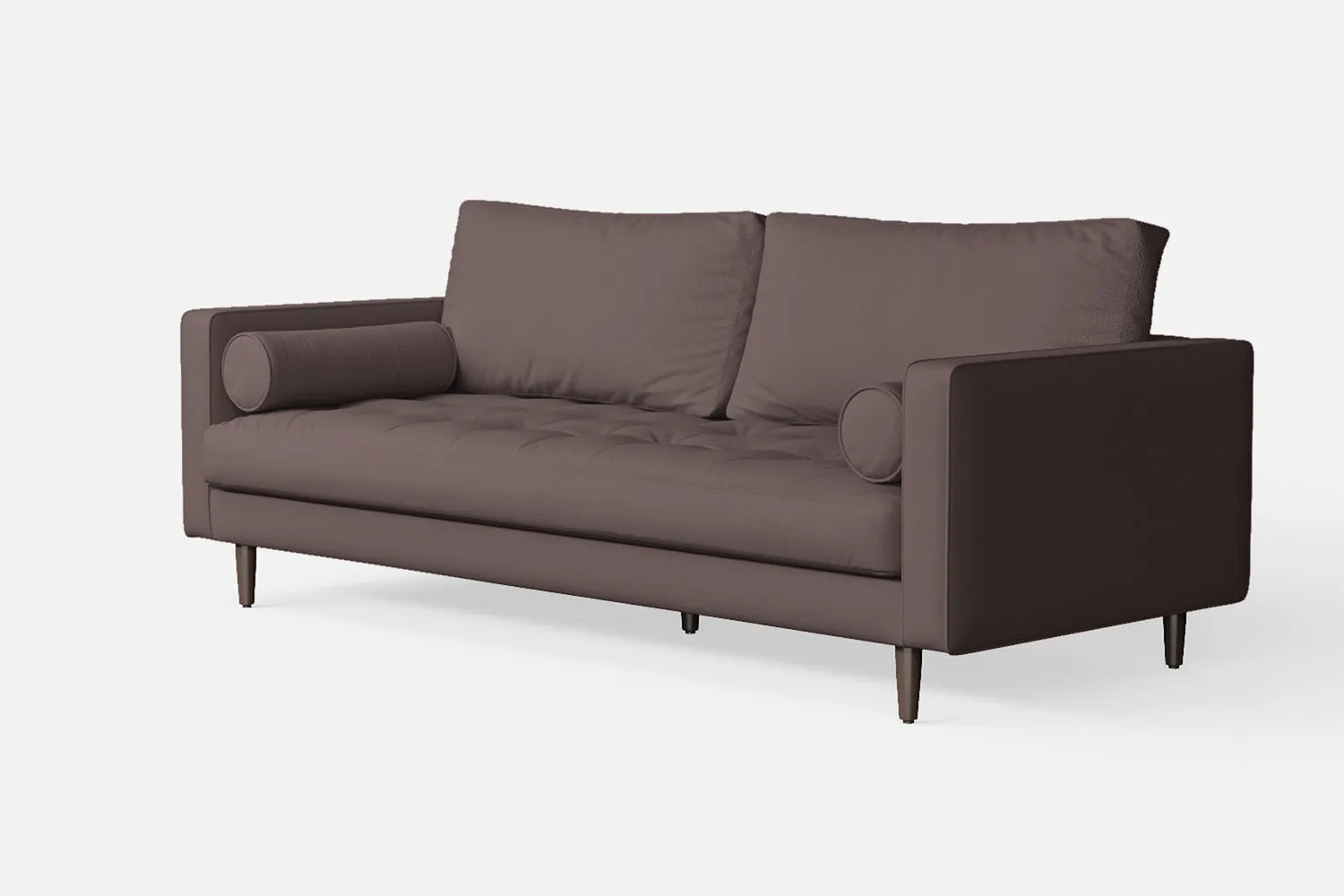 Gela 2 Seater Sofa Rose Taupe Leather