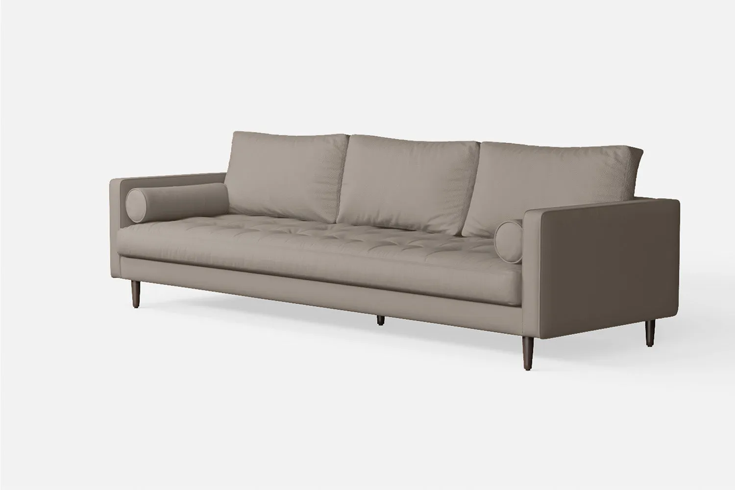 Gela 4 Seater Sofa Sand Leather