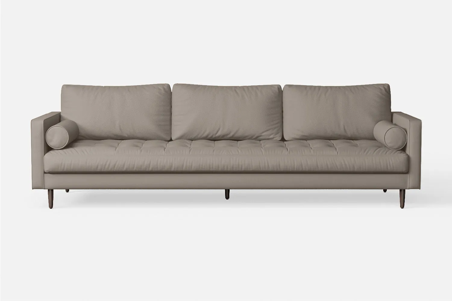 Gela 4 Seater Sofa Sand Leather