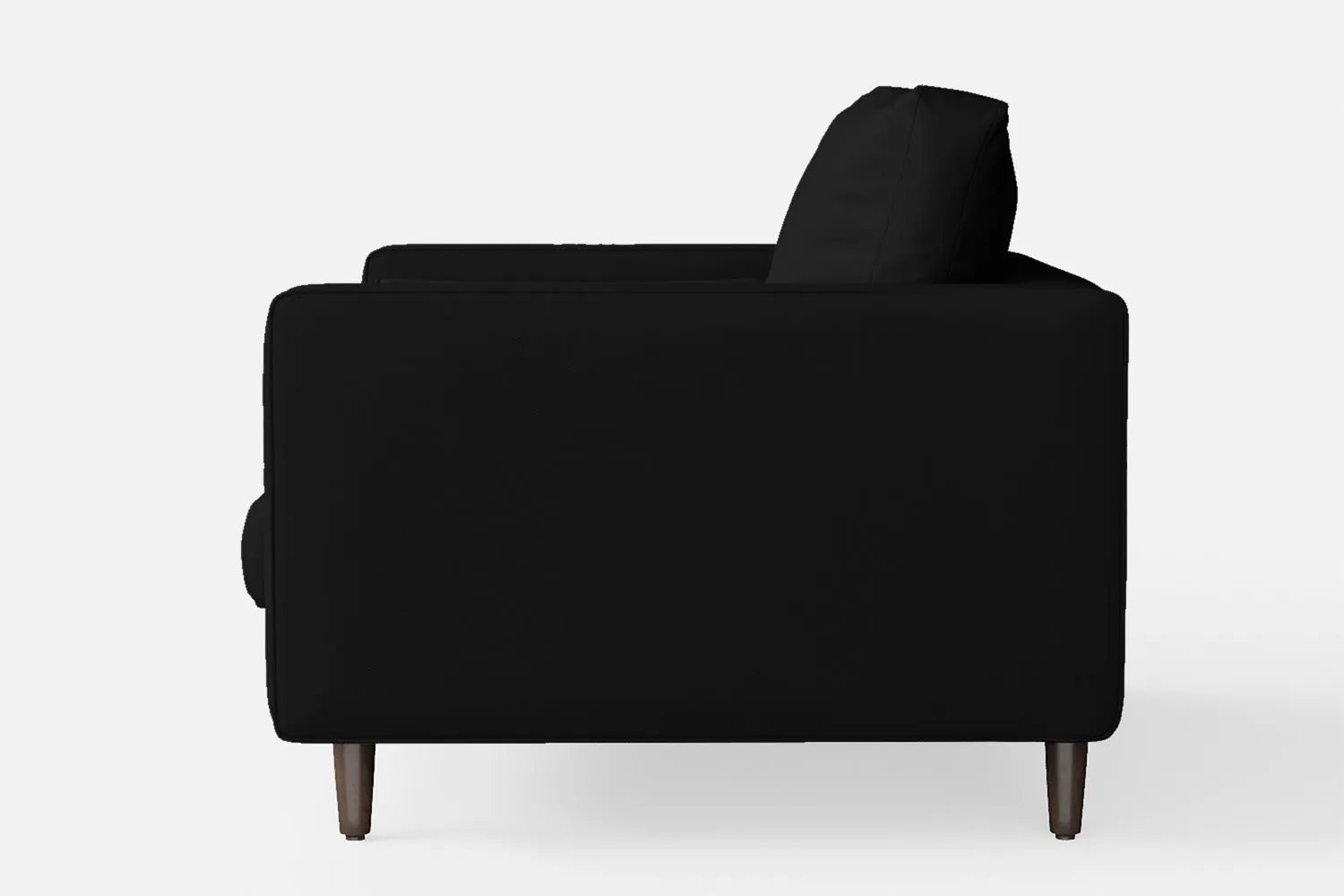 Gela Armchair Black Leather