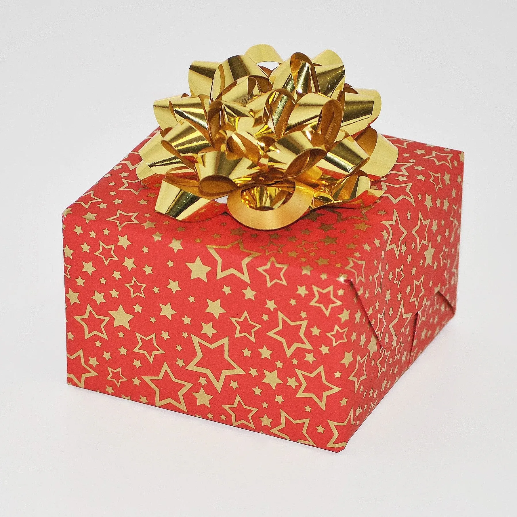 Gift Wrap Sheets - Dazzling Red Gold Star (Pack of 25 sheets)