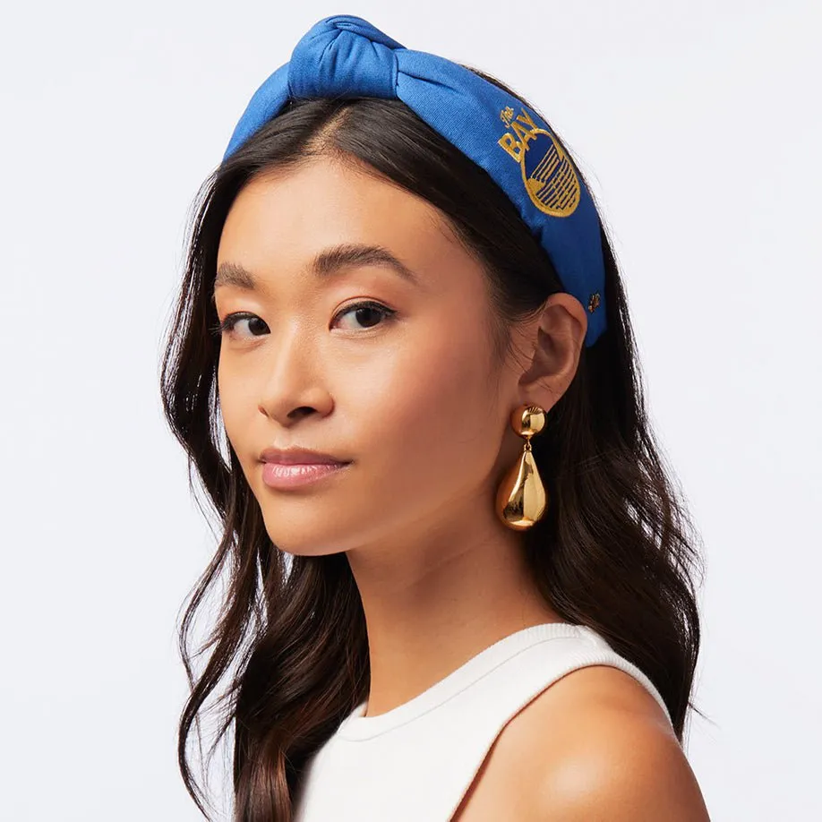 GOLDEN STATE WARRIORS LELE SADOUGHI / NBA BLUE EMBROIDERED KNOTTED HEADBAND