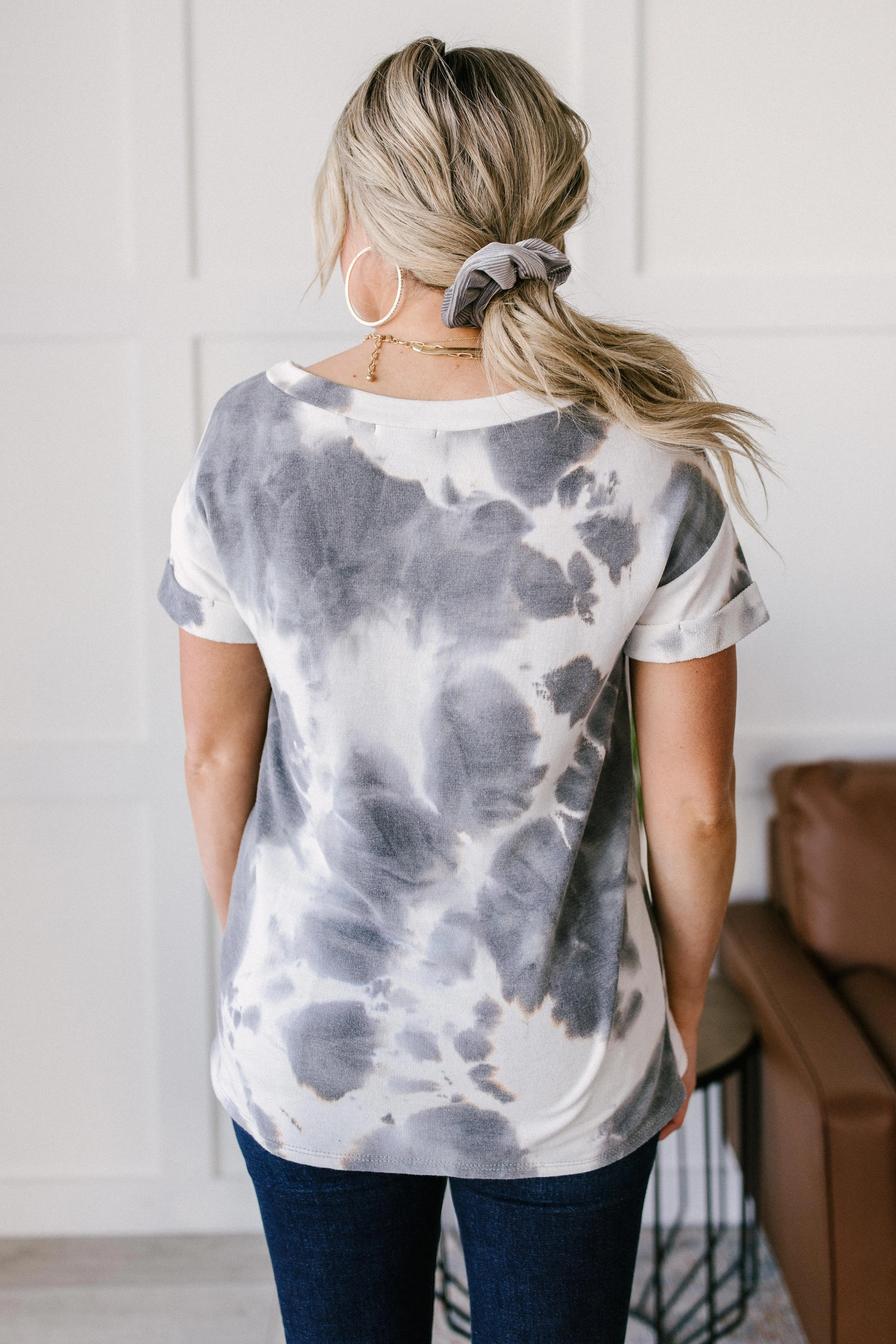 Gray Skies Tie Dye Top