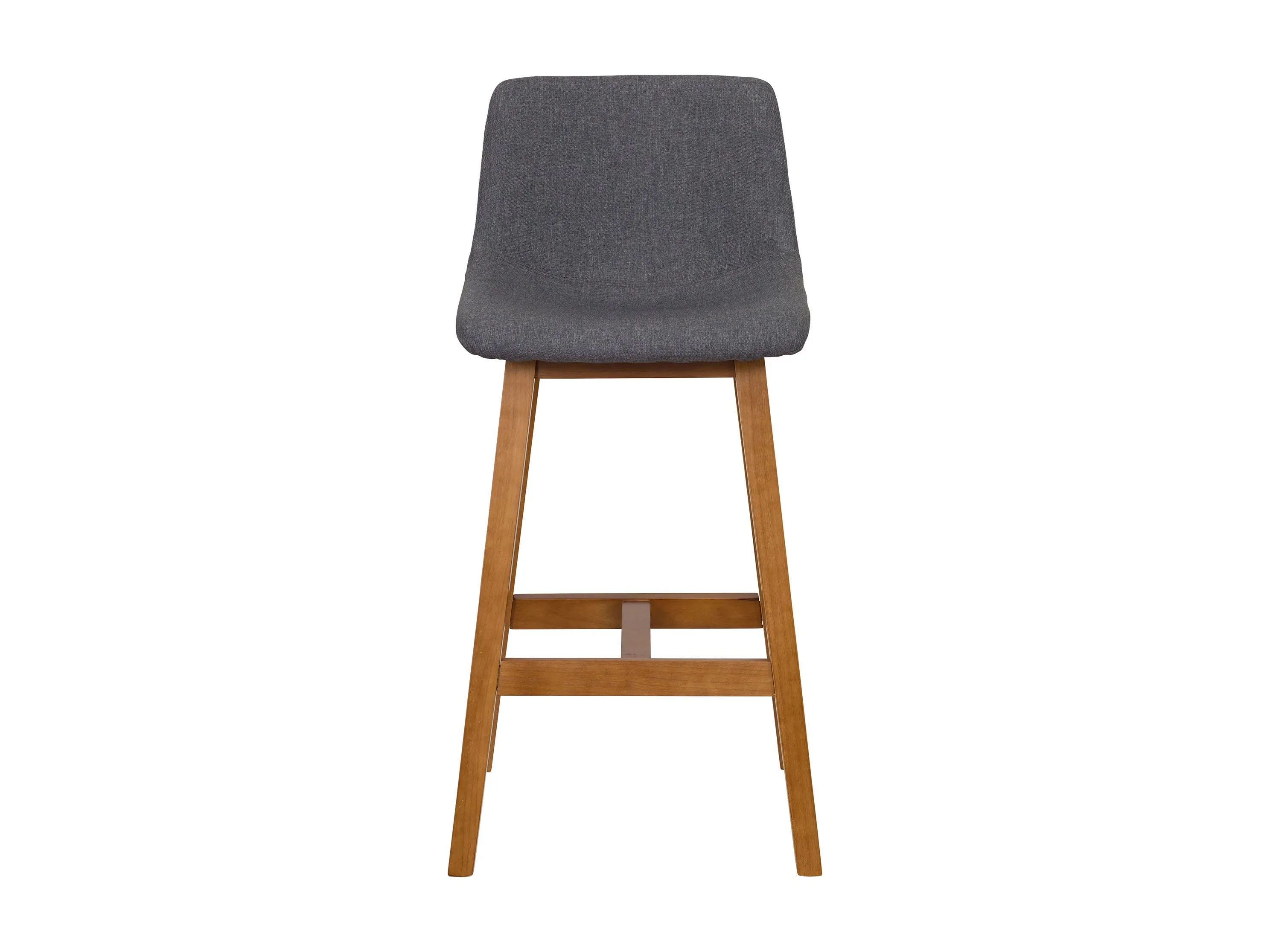 Grey Wood Bar Stools Set of 2