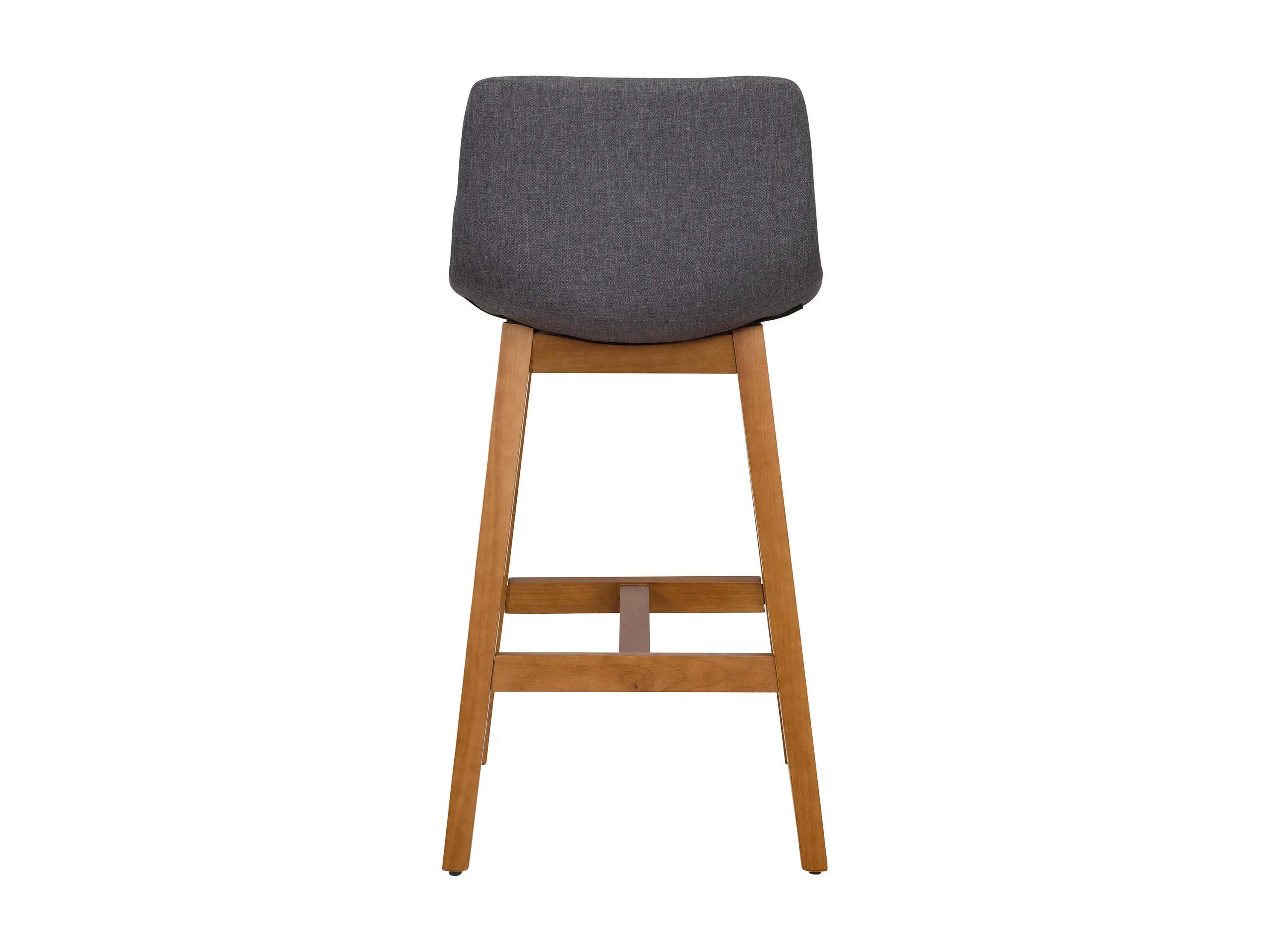 Grey Wood Bar Stools Set of 2