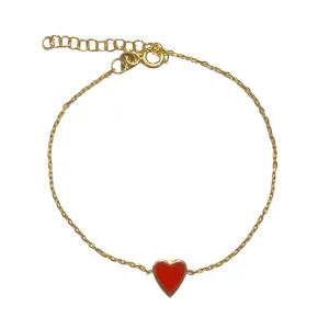 Heart Love Enamel Bracelet