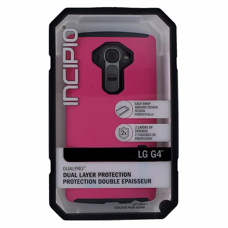 Incipio DualPro Series Case for LG G4 Smartphones - Matte Pink/Charcoal Gray