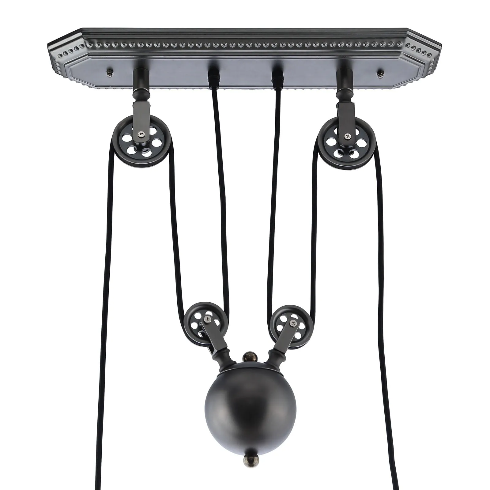 Industrial Modern Innovateous Ceiling Fixture - Silver Polished Steel - 60 watts - 110 volts - UL Listed