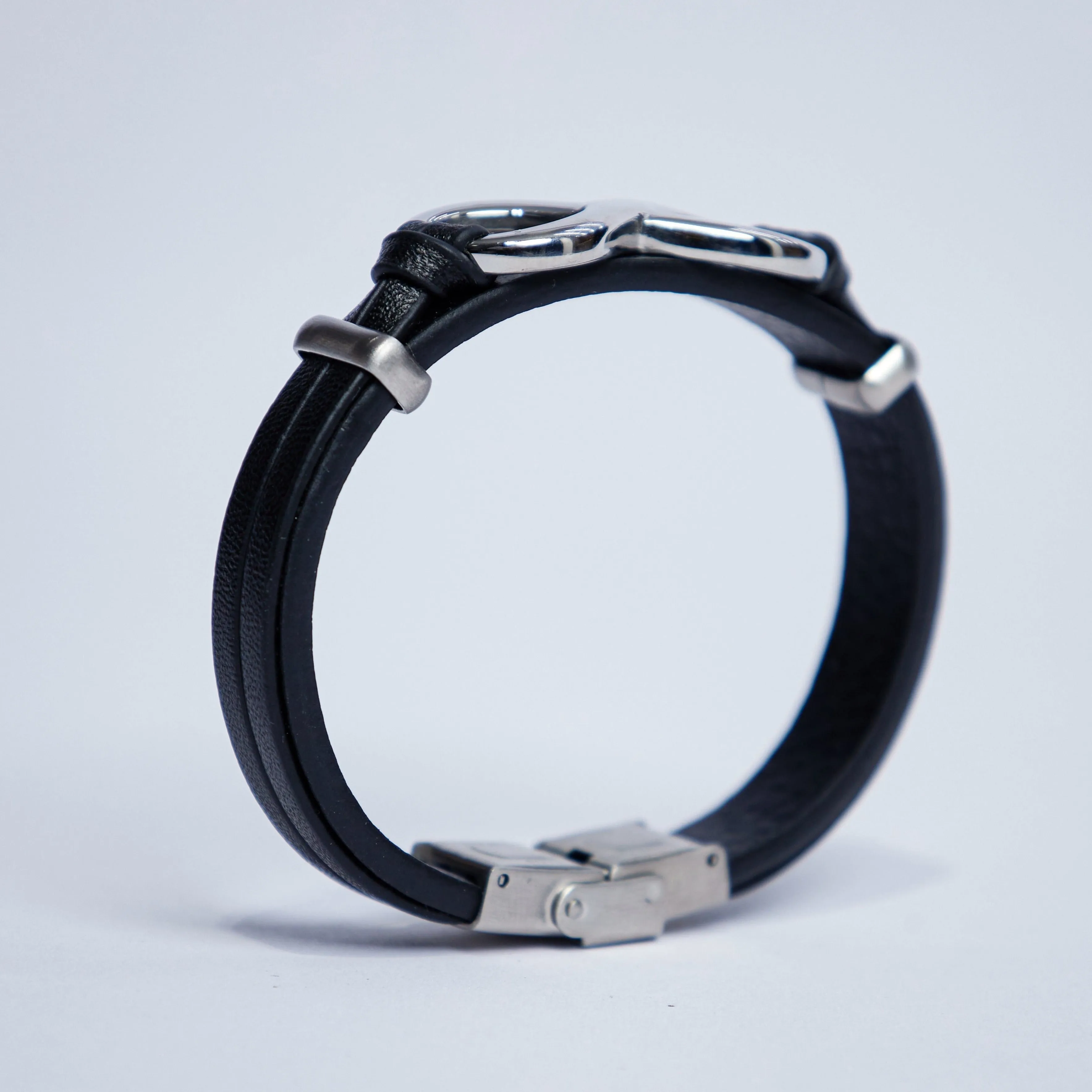 Infinity leather bracelet