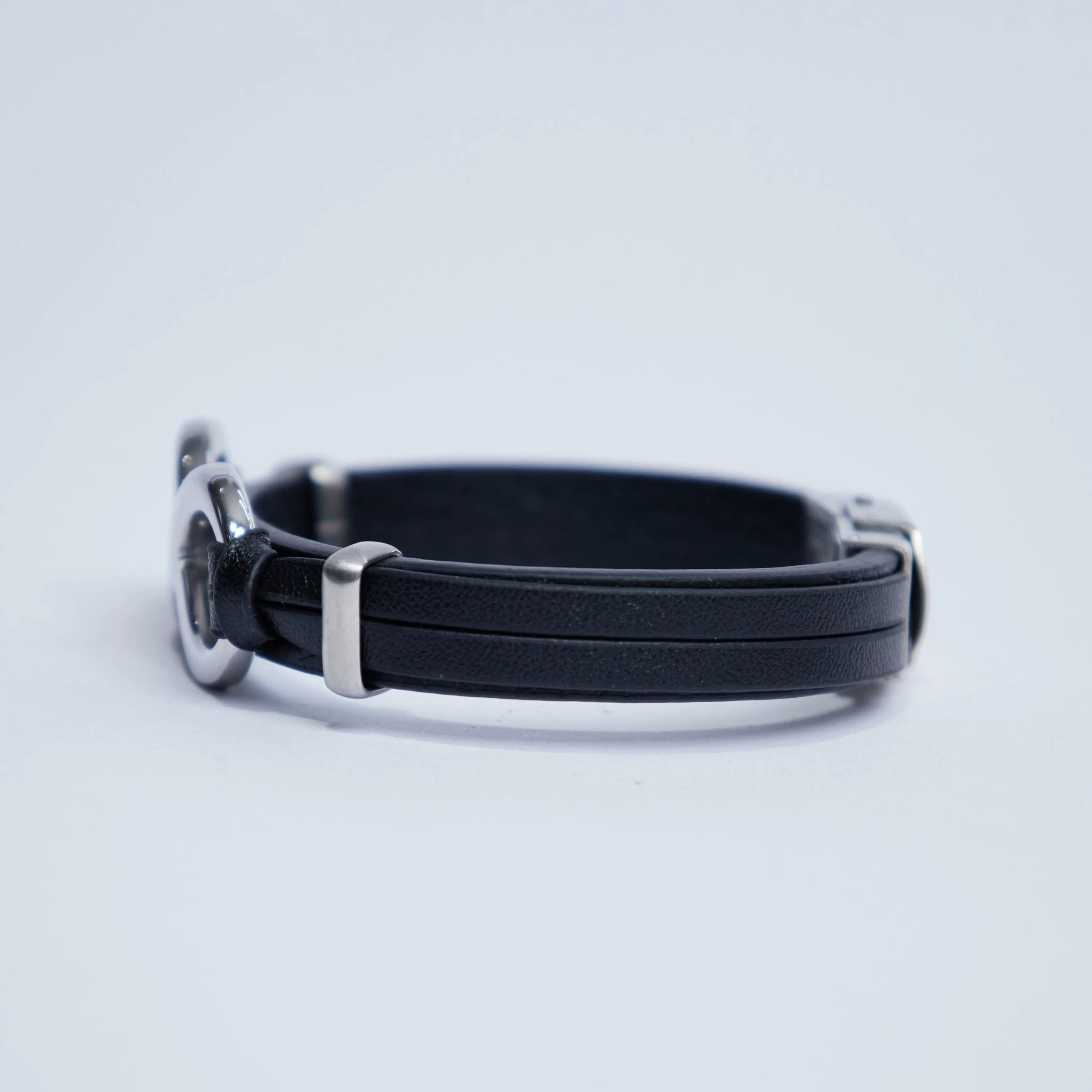 Infinity leather bracelet