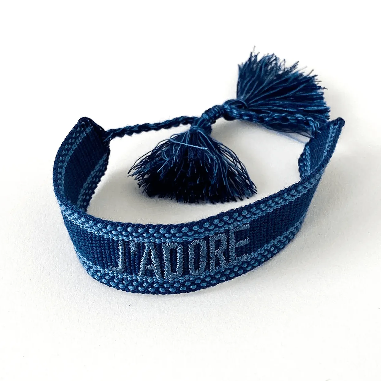 J'ADORE Adjustable Bracelet | Navy/Denim Blue