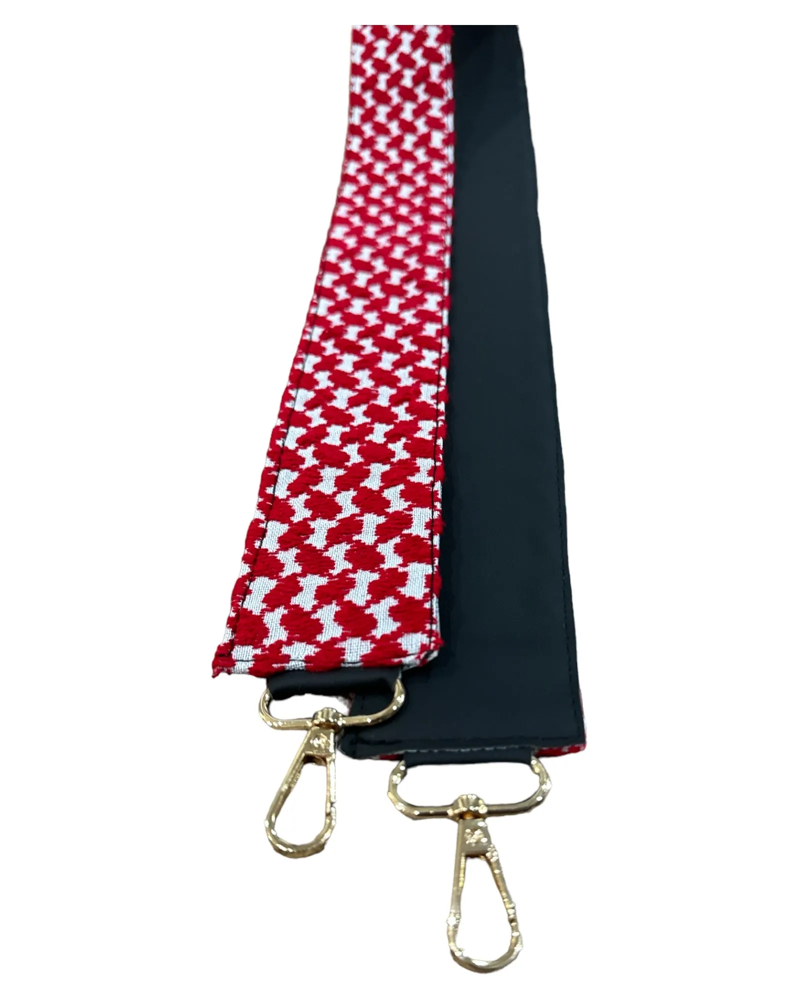 Keffiyeh Red & White Strap: Empowerment Woven with Style (Camera / Bag Strap) HAND MADE