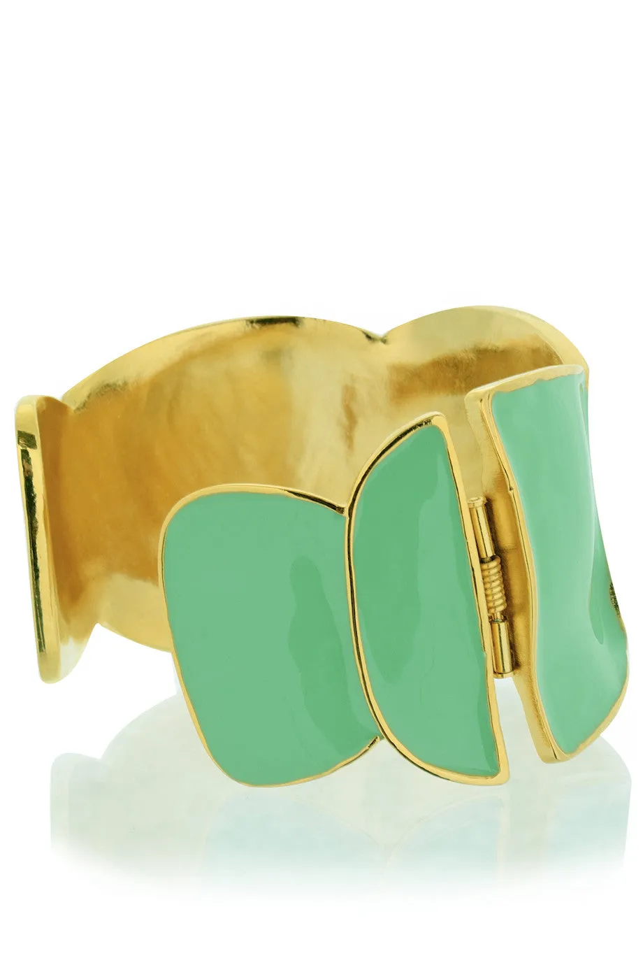 KENNETH JAY LANE QUINN Mint Enamel Cuff