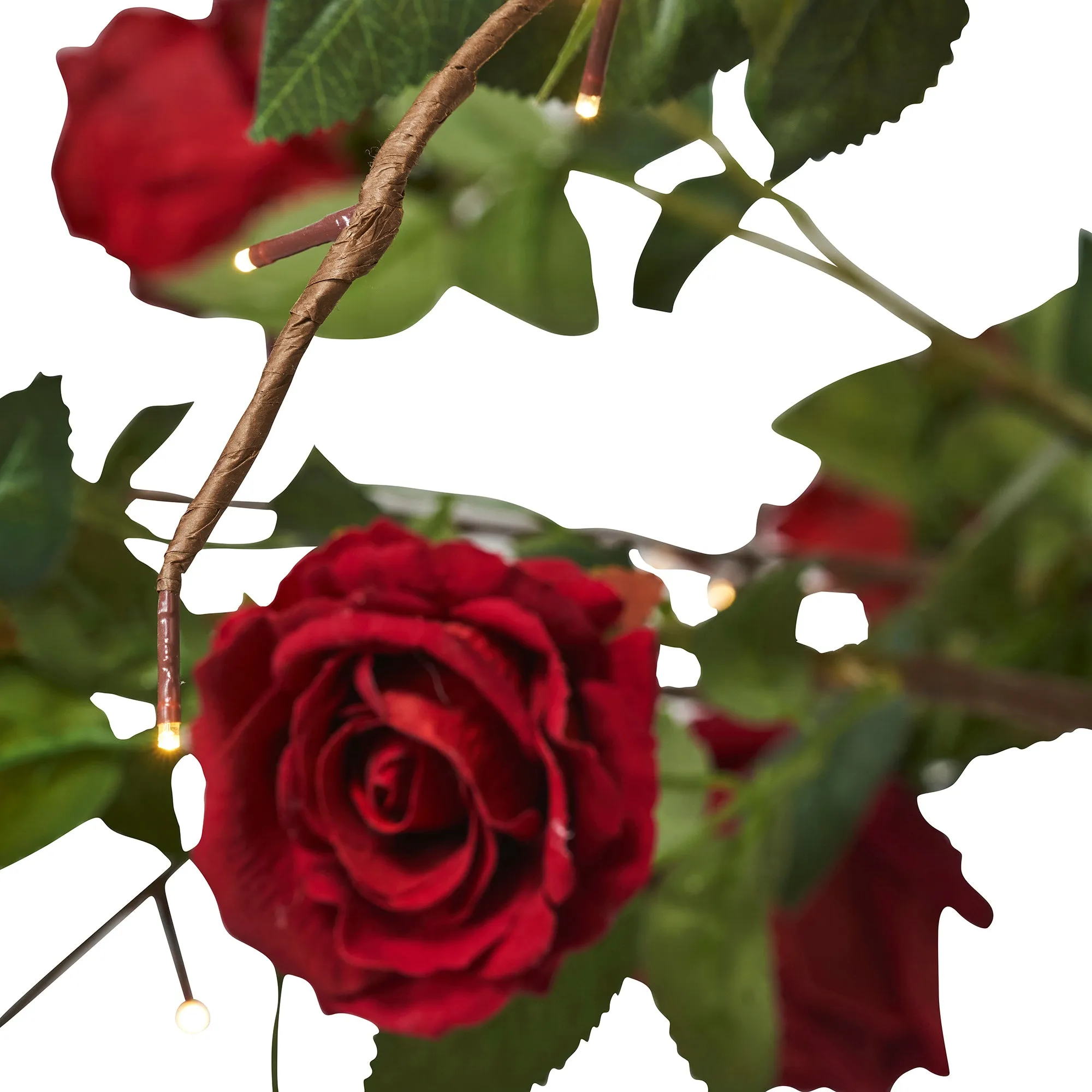 Large Red Rose Tree With  138 Warm White Led