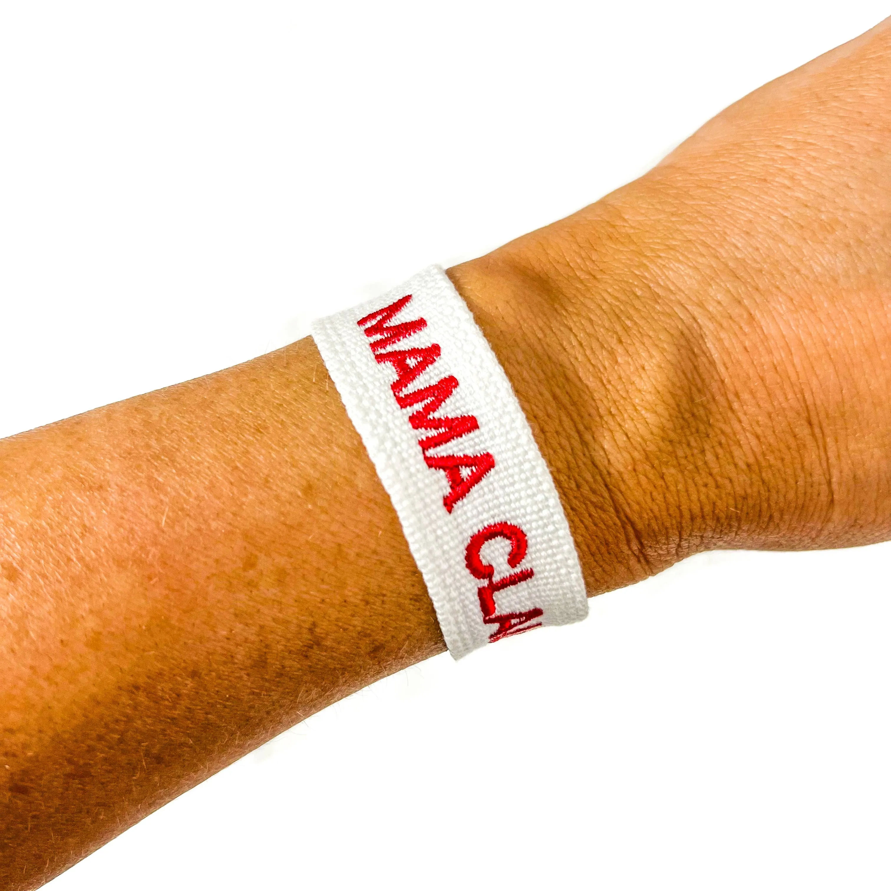 Mama Claus Christmas Embroidered Bracelet