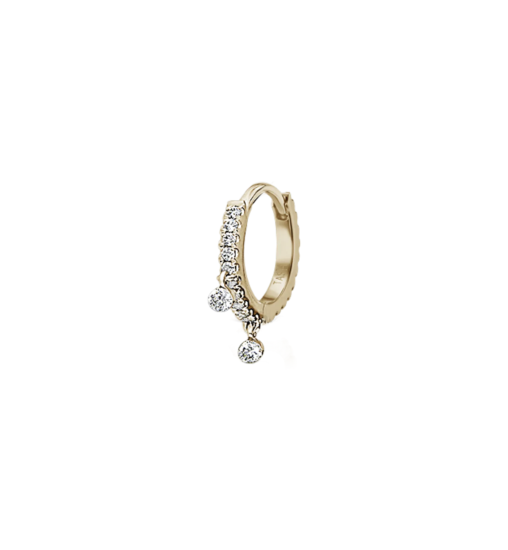 Maria Tash Diamond Eternity With 2 Dangles Earring 18K 14K