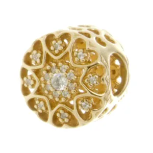 Pandora 14k Hearts of Gold Charm