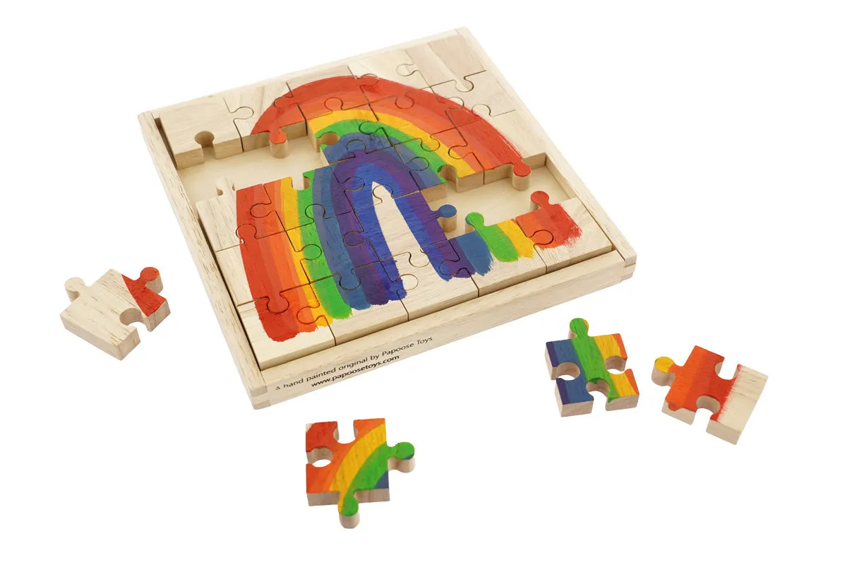 Papoose Toys Bright Rainbow Jigsaw Puzzle - 25 Pieces