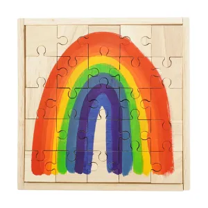 Papoose Toys Bright Rainbow Jigsaw Puzzle - 25 Pieces