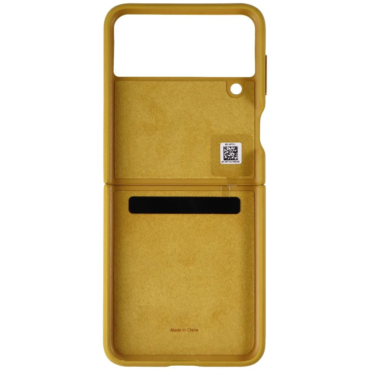 Samsung Official Leather Cover for Galaxy Z Flip3 5G - Mustard/Tan