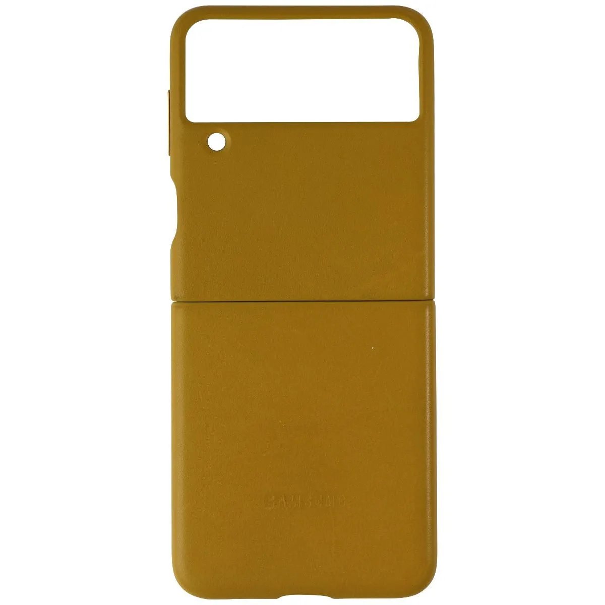 Samsung Official Leather Cover for Galaxy Z Flip3 5G - Mustard/Tan