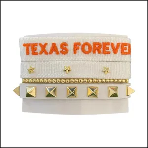 Texas Forever Bracelet Team Tassel Stack