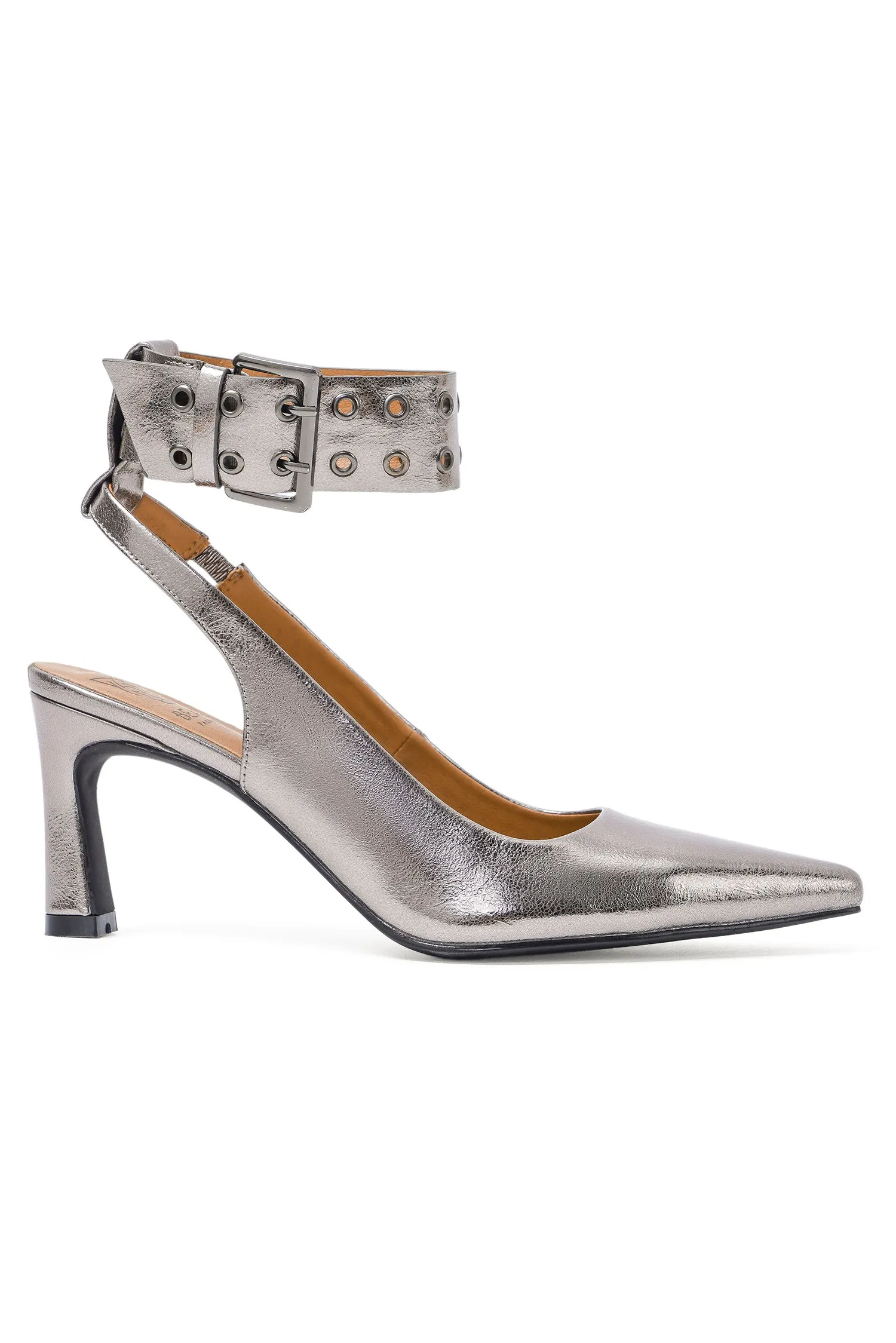 TRINEE-14 Glamorous Pumps with Studded Ankle Strap