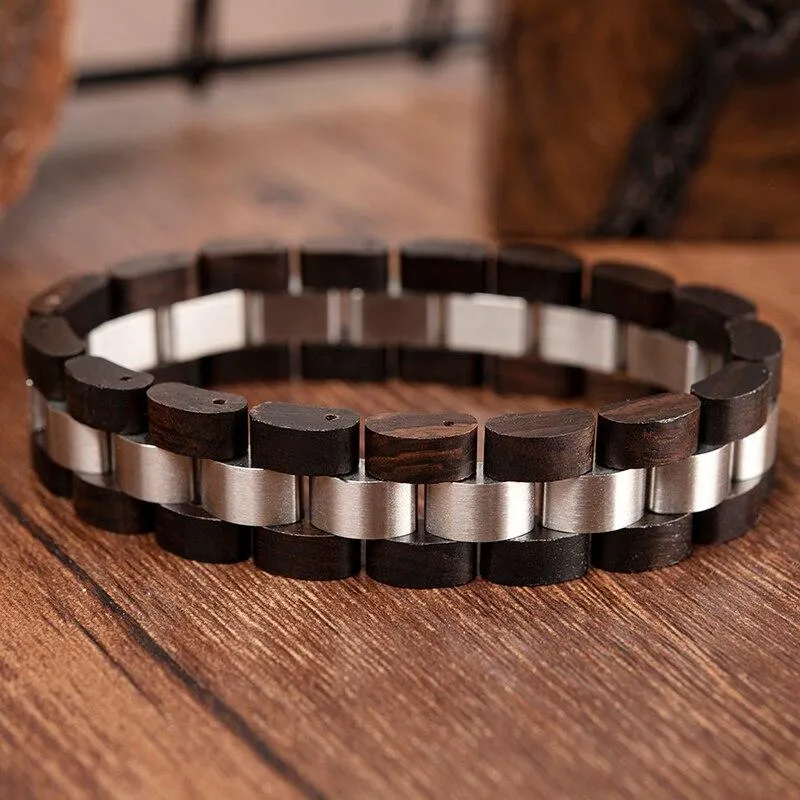 Unisex Unique Elegant Wooden Bracelet Bangles