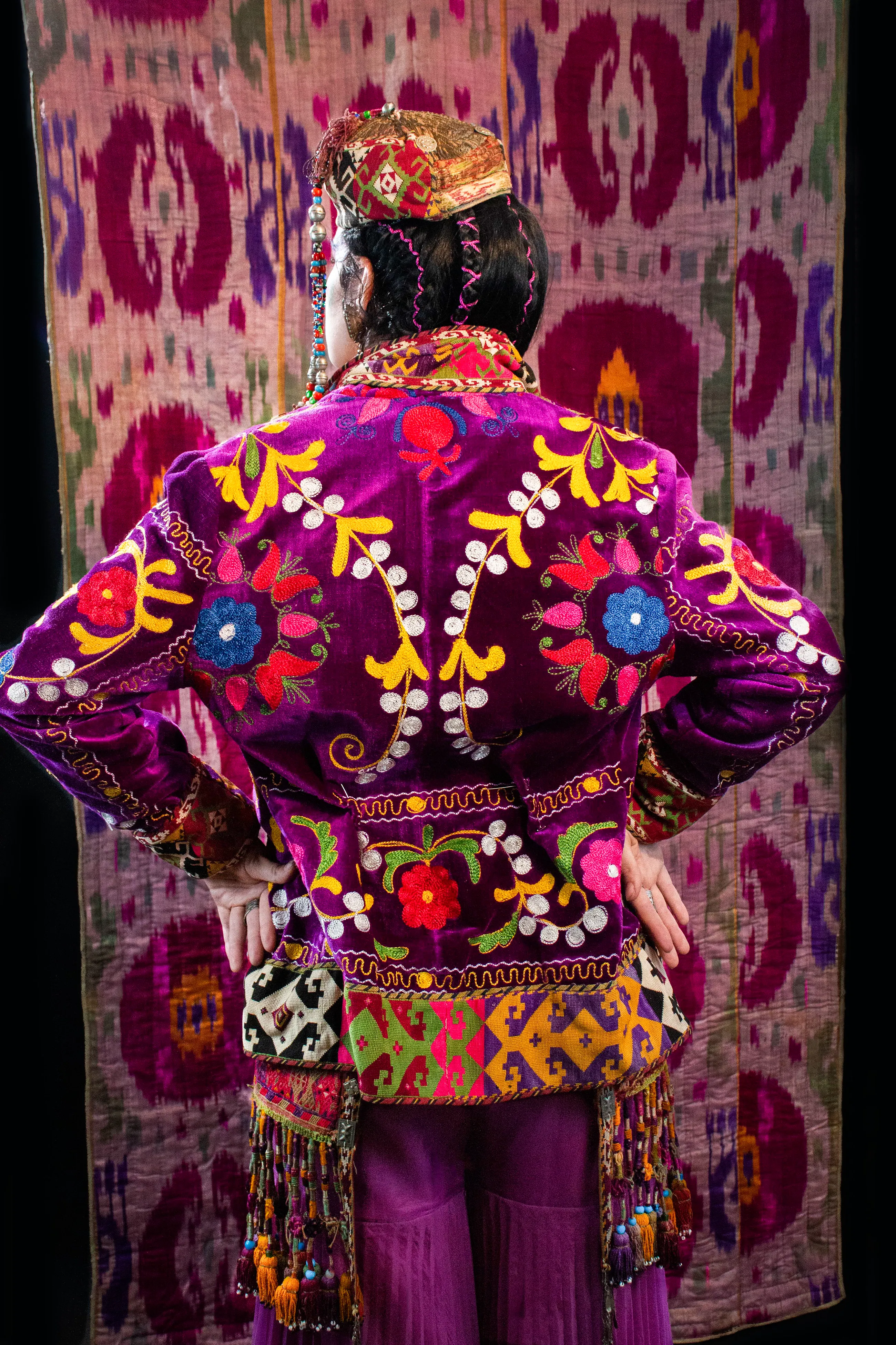 Uzbekistan Embroidery Velvet Jacket