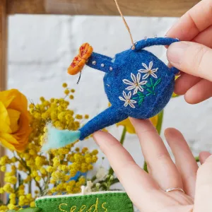 Watering Can with Butterfly Ornament