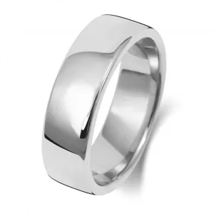 Wedding Band Platinum Soft Court 6mm-1.8 Wedding  Ring WP136H