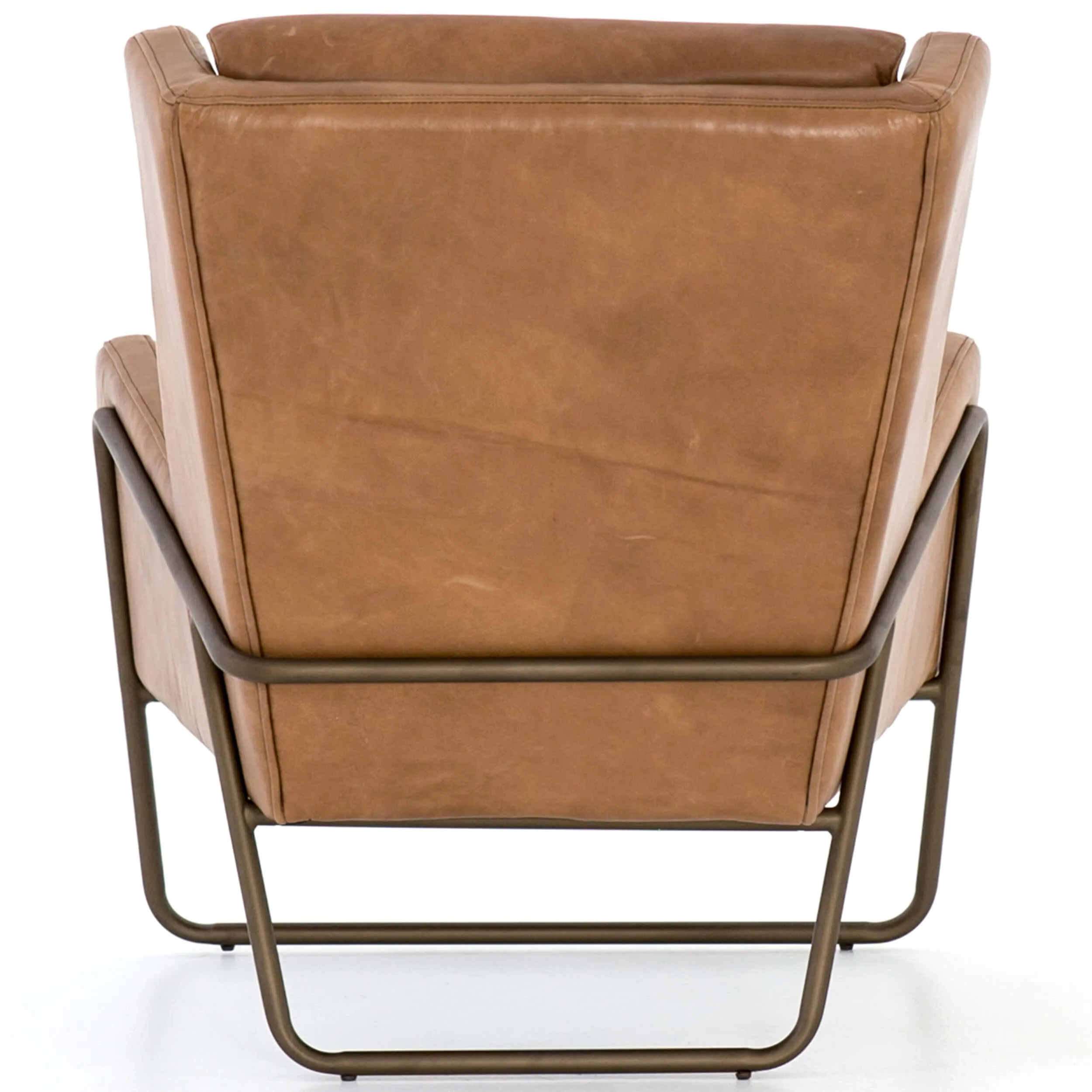 Wembley Leather Chair, Patina Copper