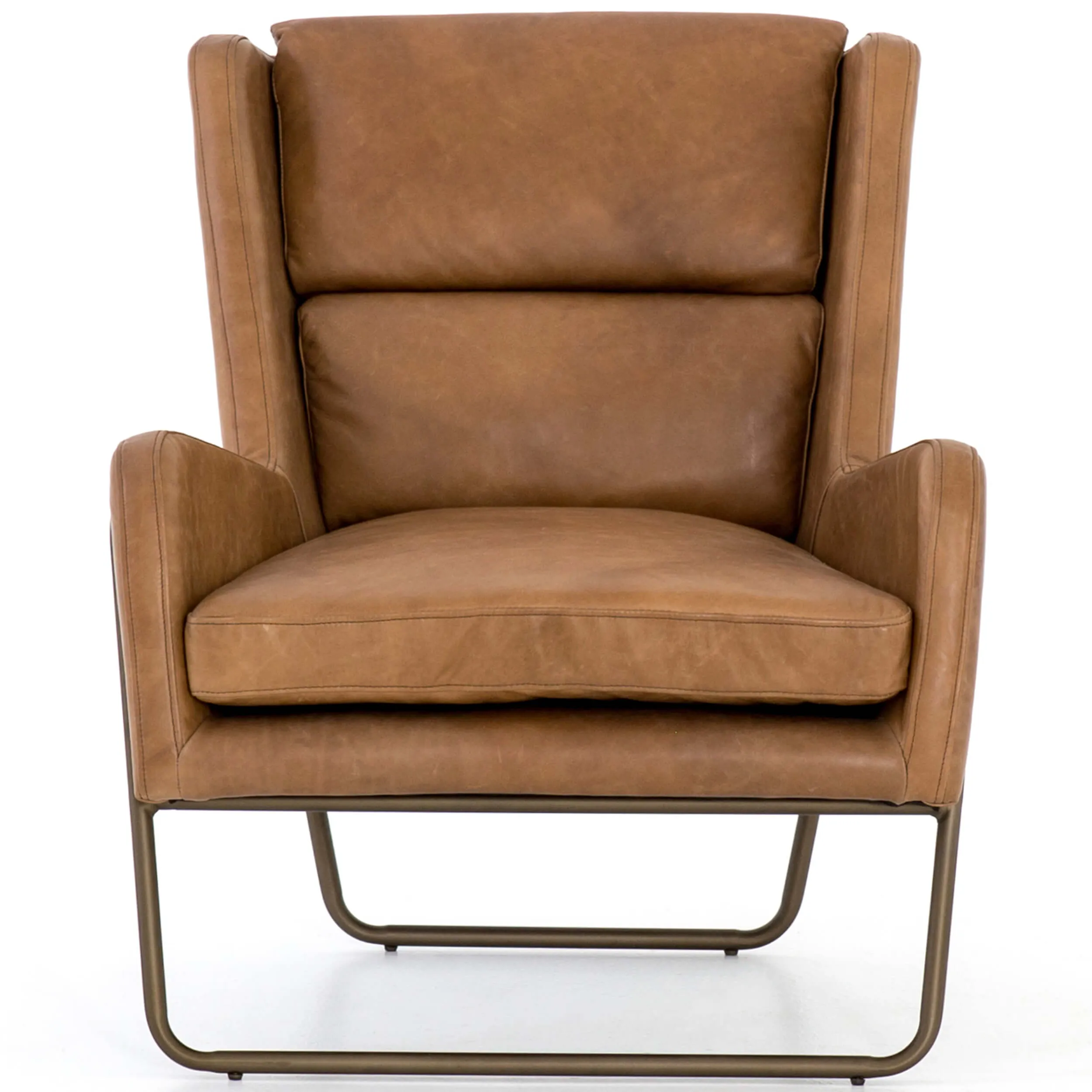 Wembley Leather Chair, Patina Copper