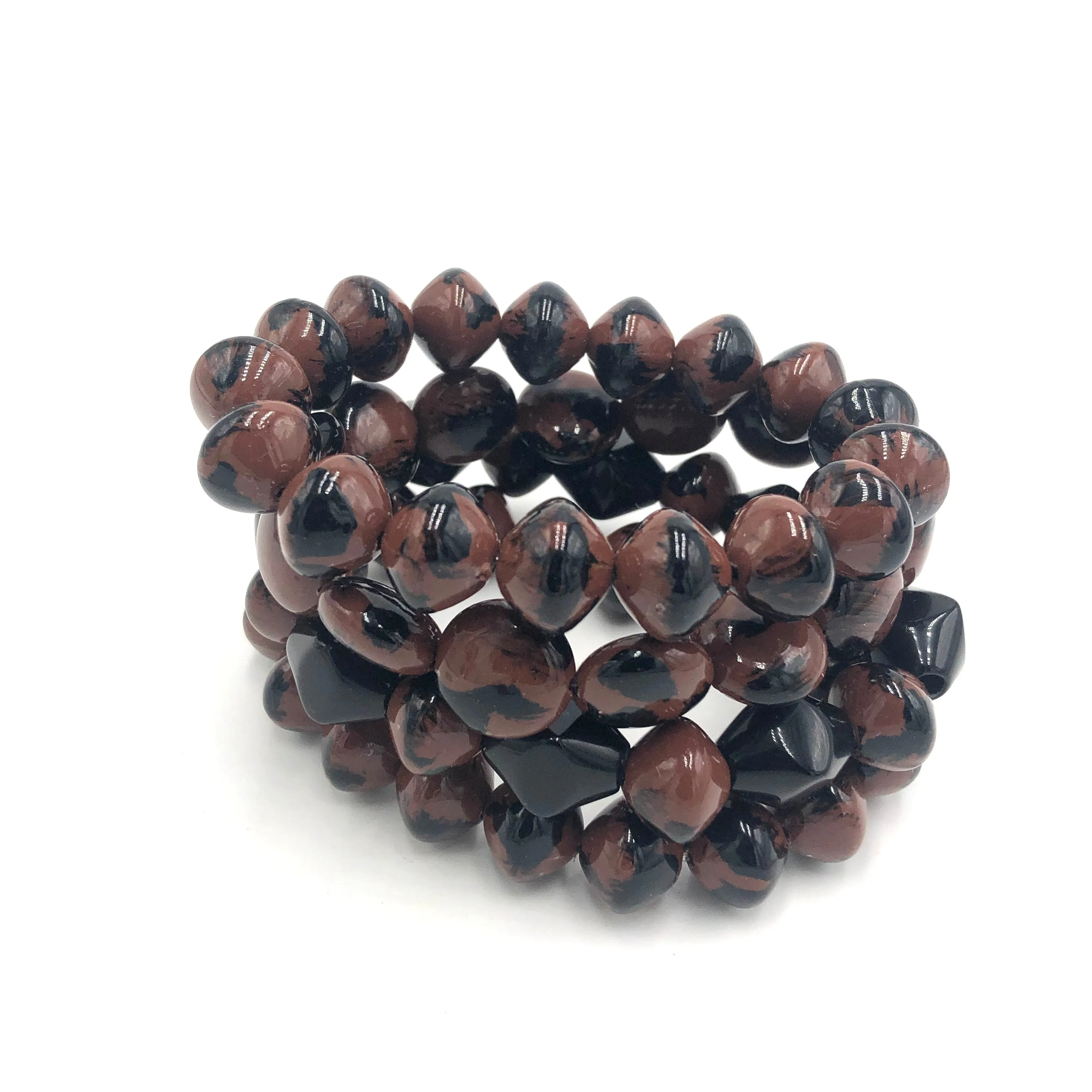 Wild Spotted Stack and Stretch Bracelet Set